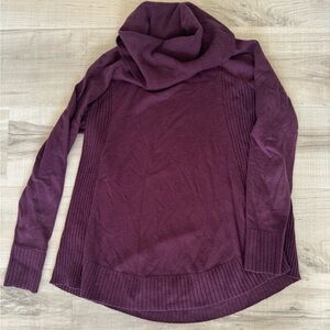 Loft burgundy cowl neck sweater